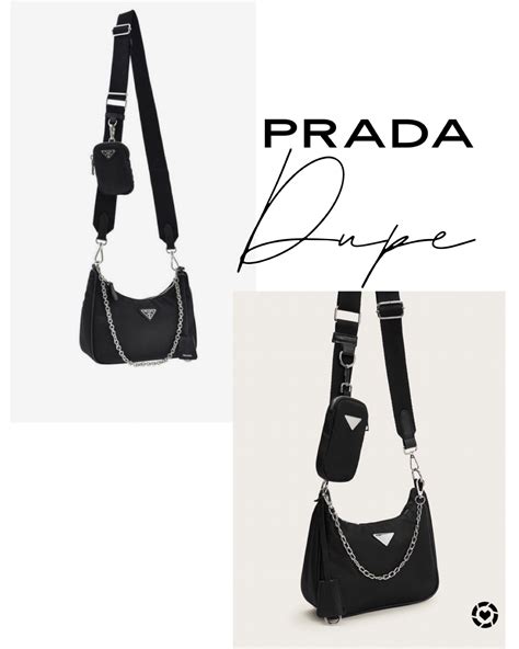 prada nylon crossbody chain|Prada nylon crossbody bag dupe.